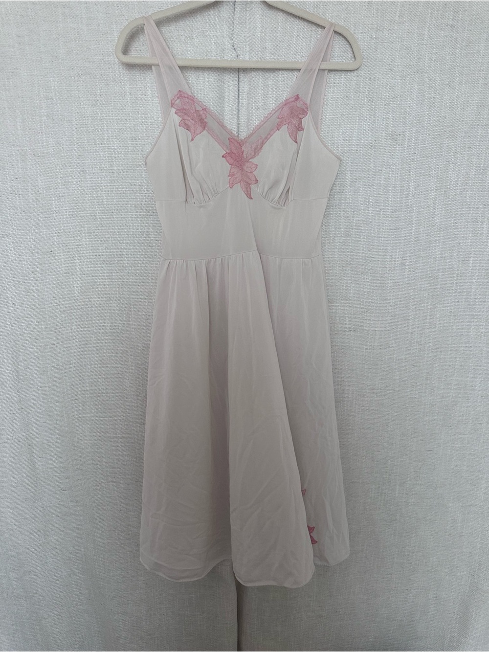 Soft Pink Lace-Trim Slip Dress - Women's Intimates
